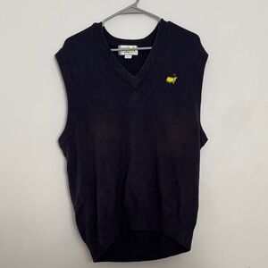 Masters Collection V Neck Sweater Vest - Navy
